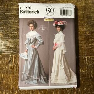 Butterick Sewing Pattern B5970 Victorian Gibson Girl Top Skirt Belt 16-24 UNCUT
